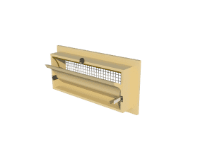 Ventilation pig and poultry house side wall inlet 145-FG main view - TPI-Polytechniek