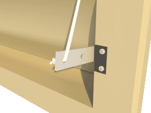Ventilation pig and poultry house side wall inlet 145-VFG arm - TPI-Polytechniek