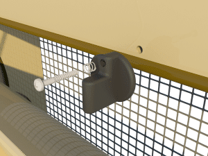 Ventilation - poultry house tunnel inlet 6000-VFG-3 closing catch - TPI-Polytechniek