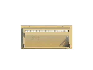 Ventilation pig and poultry house side wall inlet 135-FR front view - TPI-Polytechniek