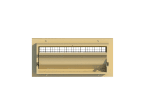 Ventilation pig and poultry house side wall inlet 145-FG front view - TPI-Polytechniek