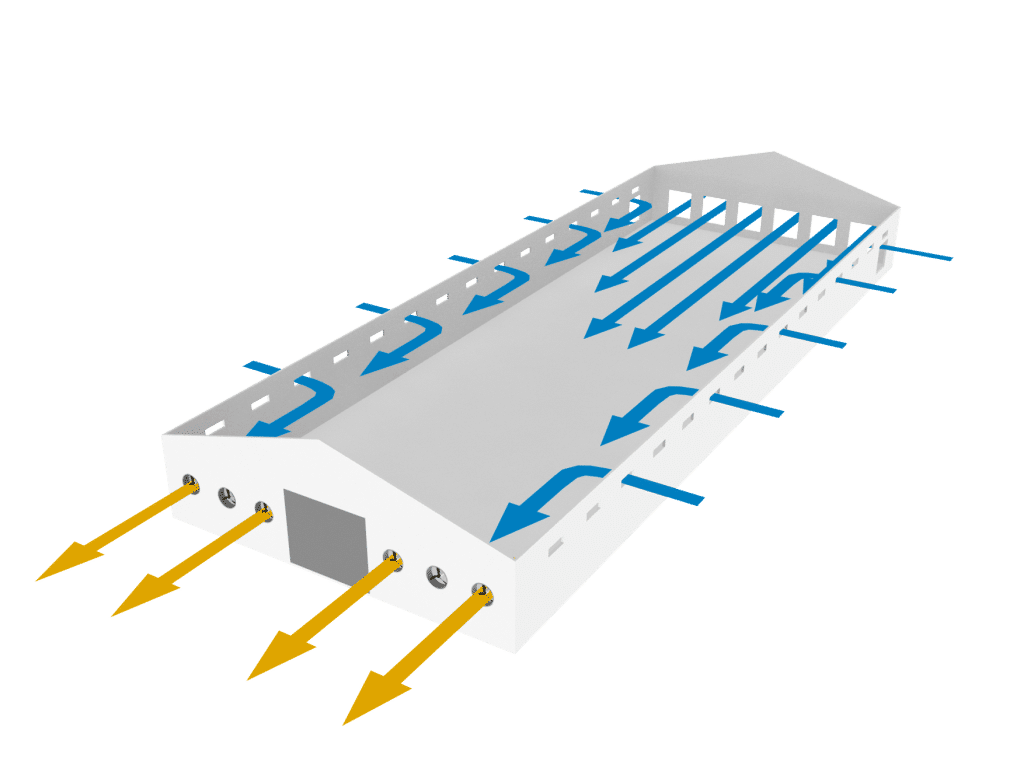 air inlet poultry housing